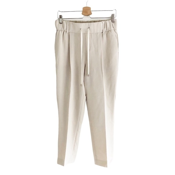 ATM Anthony Thomas Melillo Womens Beige Crop Drawstring Pull On Small - Picture 11 of 13